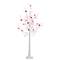 5ft. Pre-Lit Artificial Valentine's Day Twig Tree with 72 Heart Shaped LED Lights and Red Berries